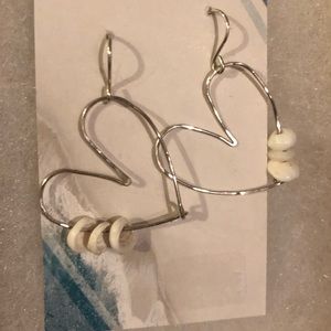 Custom made heart earrings.